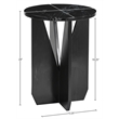 Meridian Furniture Alba Black Genuine Marble End / Side Table
