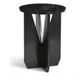 Meridian Furniture Alba Black Genuine Marble End / Side Table