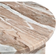 Meridian Furniture Alba Brown Genuine Marble End / Side Table