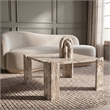 Meridian Furniture Ravello Beige Genuine Marble Coffee Table