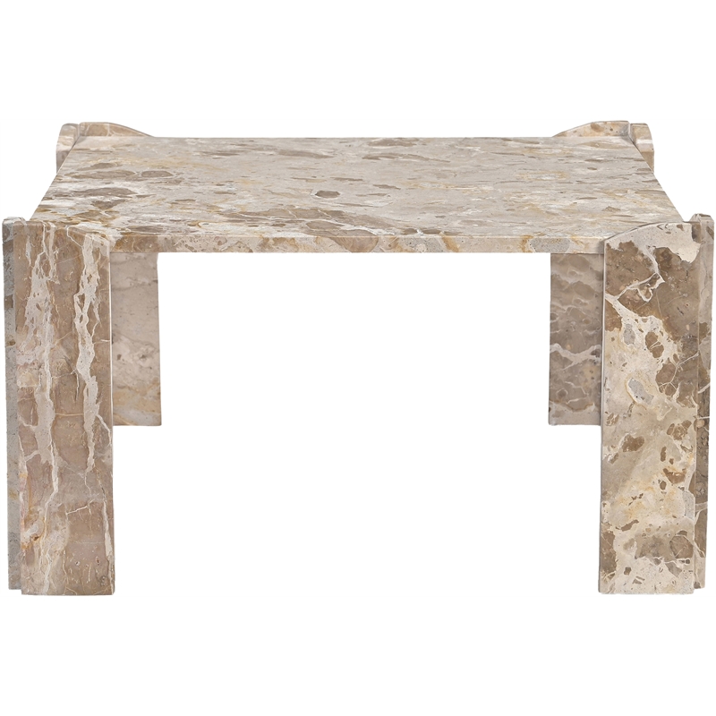 Meridian Furniture Ravello Beige Genuine Marble Coffee Table