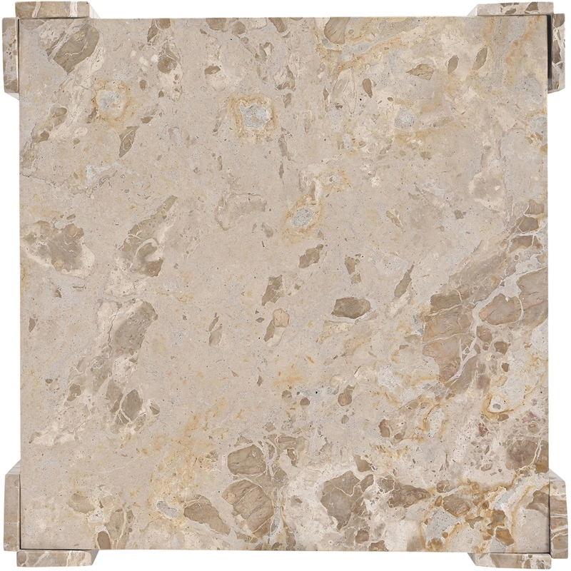 Meridian Furniture Ravello Beige Genuine Marble Coffee Table