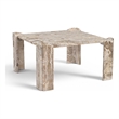 Meridian Furniture Ravello Beige Genuine Marble Coffee Table