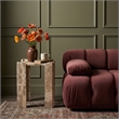 Meridian Furniture Ravello Beige Genuine Marble End / Side Table