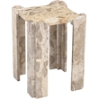 Meridian Furniture Ravello Beige Genuine Marble End / Side Table