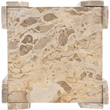 Meridian Furniture Ravello Beige Genuine Marble End / Side Table