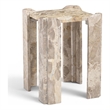 Meridian Furniture Ravello Beige Genuine Marble End / Side Table