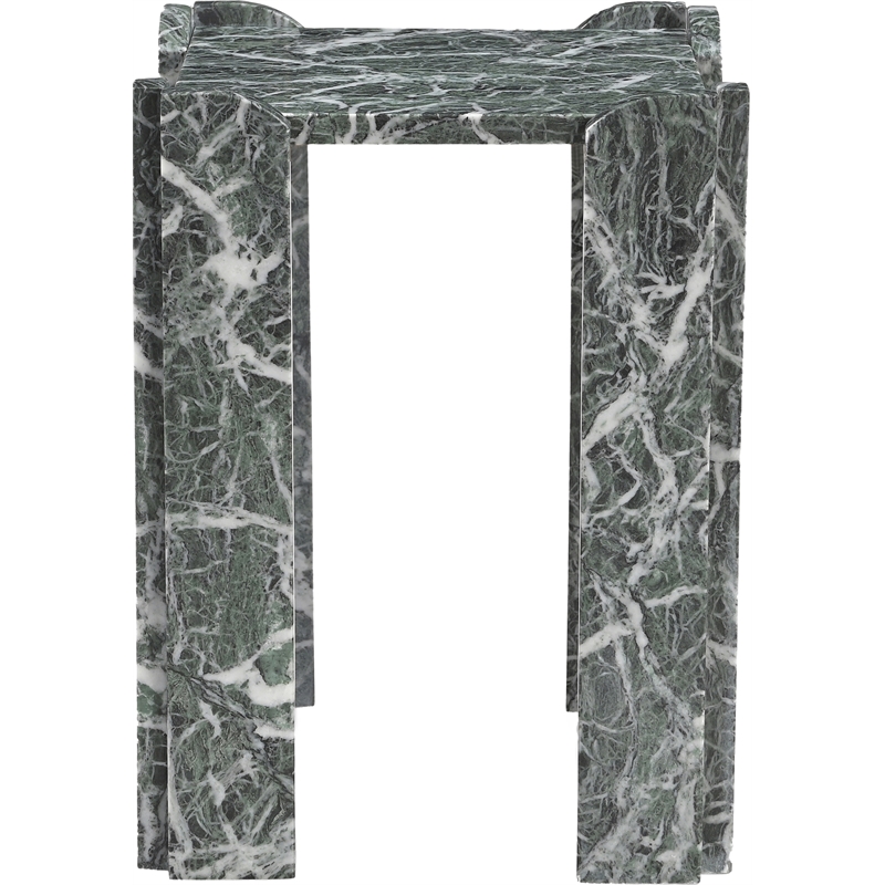 Meridian Furniture Ravello Green Genuine Marble End / Side Table