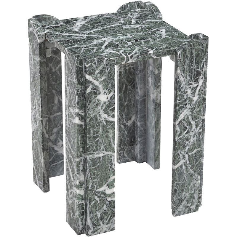 Meridian Furniture Ravello Green Genuine Marble End / Side Table