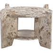 Meridian Furniture Soriano Beige Genuine Marble Coffee Table
