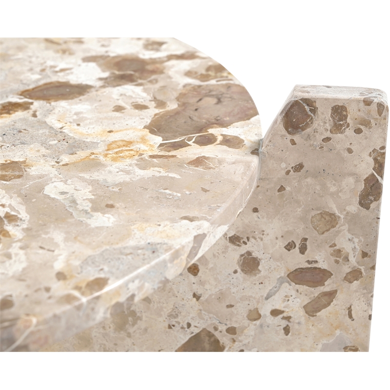 Meridian Furniture Soriano Beige Genuine Marble Coffee Table