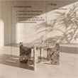 Meridian Furniture Soriano Beige Genuine Marble Coffee Table