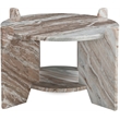 Meridian Furniture Soriano Brown Genuine Marble Coffee Table