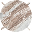 Meridian Furniture Soriano Brown Genuine Marble Coffee Table