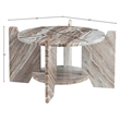 Meridian Furniture Soriano Brown Genuine Marble Coffee Table