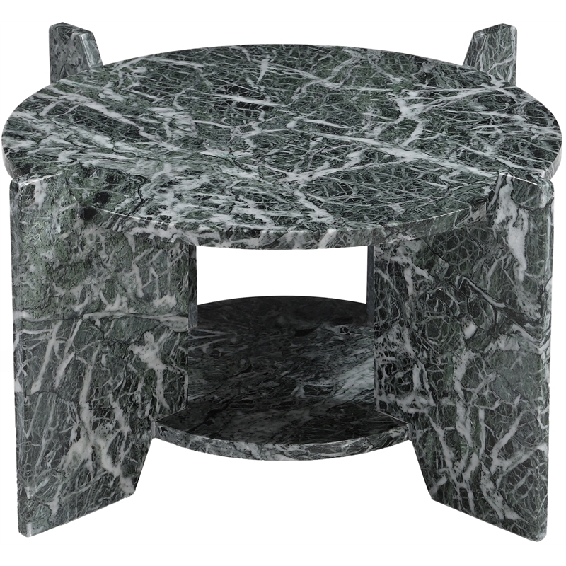 Meridian Furniture Soriano Green Genuine Marble Coffee Table