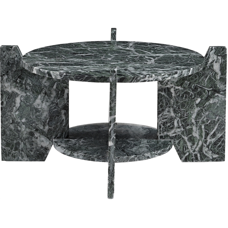 Meridian Furniture Soriano Green Genuine Marble Coffee Table