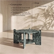 Meridian Furniture Soriano Green Genuine Marble Coffee Table