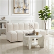 Meridian Furniture Soriano White Genuine Marble Coffee Table