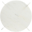 Meridian Furniture Soriano White Genuine Marble Coffee Table