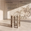 Meridian Furniture Soriano Beige Genuine Marble End / Side Table