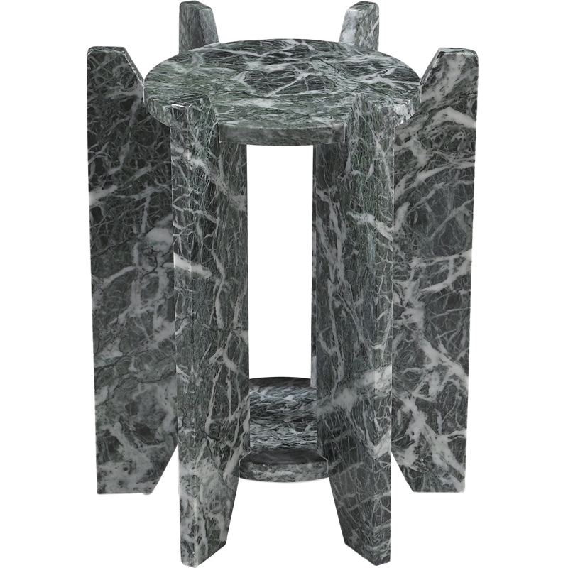 Meridian Furniture Soriano Green Genuine Marble End / Side Table
