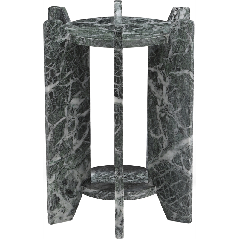 Meridian Furniture Soriano Green Genuine Marble End / Side Table
