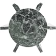 Meridian Furniture Soriano Green Genuine Marble End / Side Table