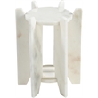 Meridian Furniture Soriano White Genuine Marble End / Side Table