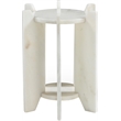 Meridian Furniture Soriano White Genuine Marble End / Side Table