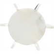 Meridian Furniture Soriano White Genuine Marble End / Side Table