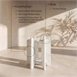 Meridian Furniture Soriano White Genuine Marble End / Side Table
