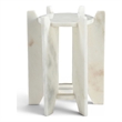 Meridian Furniture Soriano White Genuine Marble End / Side Table