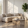 Meridian Furniture Vernazza Beige Genuine Marble Coffee Table
