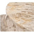 Meridian Furniture Vernazza Beige Genuine Marble Coffee Table