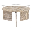 Meridian Furniture Vernazza Beige Genuine Marble Coffee Table