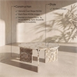Meridian Furniture Vernazza Beige Genuine Marble Coffee Table