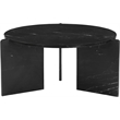 Meridian Furniture Vernazza Black Genuine Marble Coffee Table