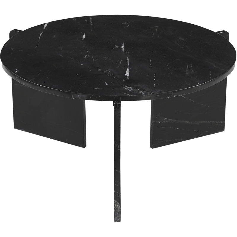 Meridian Furniture Vernazza Black Genuine Marble Coffee Table