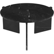 Meridian Furniture Vernazza Black Genuine Marble Coffee Table