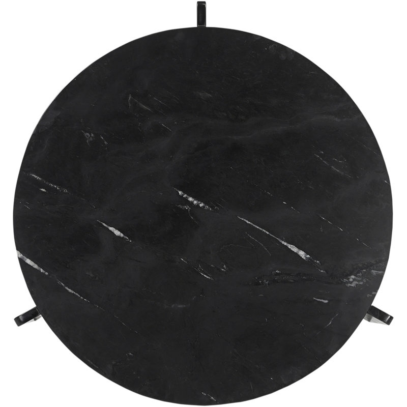 Meridian Furniture Vernazza Black Genuine Marble Coffee Table