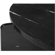 Meridian Furniture Vernazza Black Genuine Marble Coffee Table