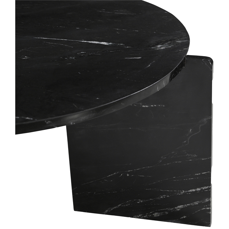 Meridian Furniture Vernazza Black Genuine Marble Coffee Table