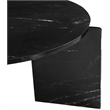 Meridian Furniture Vernazza Black Genuine Marble Coffee Table