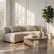 Meridian Furniture Vernazza Brown Genuine Marble Coffee Table