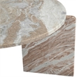 Meridian Furniture Vernazza Brown Genuine Marble Coffee Table