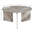 Meridian Furniture Vernazza Brown Genuine Marble Coffee Table