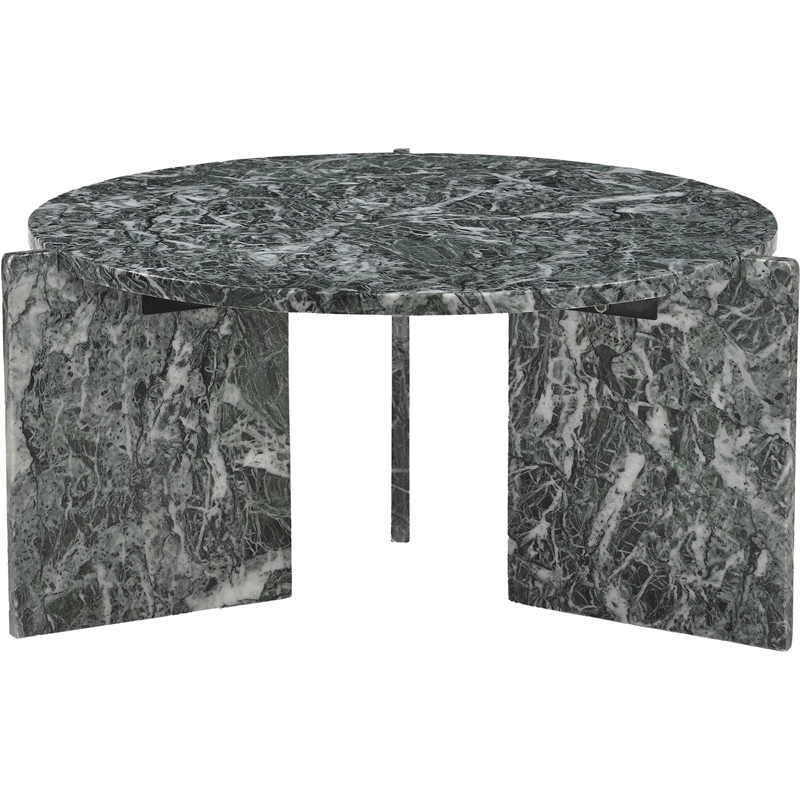 Meridian Furniture Vernazza Green Genuine Marble Coffee Table