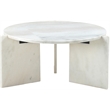 Meridian Furniture Vernazza White Genuine Marble Coffee Table