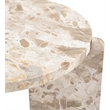 Meridian Furniture Vernazza Beige Genuine Marble End / Side Table